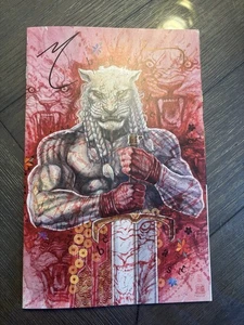 Invincible Universe BATTLE BEAST #1 EXCLUSIVO David Mack TFAW virgen FIRMADO CASI NUEVO+ - Imagen 1 de 1