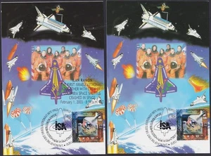 ISRAEL (ITEM0256b) MAXICARDS - LAUNCH INTO SPACE of ISRAELI ASTRONAUT ILAN RAMON - Picture 1 of 1