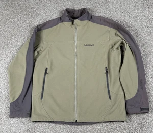 Marmot Jacket Mens Large Beige Gore Windstopper Outdoor Soft Shell Camp Full Zip - Picture 1 of 10