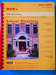 MDR's School Directories, 2004-2005 : OKLAHOMA (2004, Paperback) 27th Edition - Picture 1 of 2