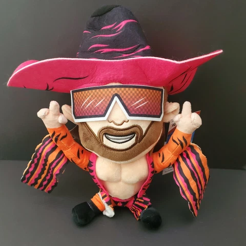WWE Plush Macho Man Randy Savage 2021 Brand New With Tags Limited Cover