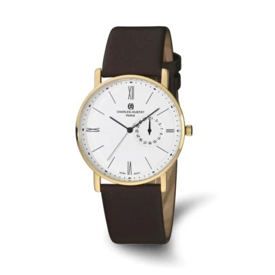 Reloj de vestir para hombre Charles Hubert acero inoxidable esfera blanca XWA5526 Foto 1 de 4