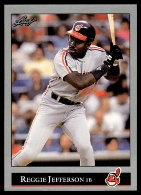 1992 Leaf #86 Reggie Jefferson Cleveland Indians - Image 1 of 2