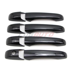 For Jeep Patriot / Dodge Avenger 2008-2014 Door Handle Cover Carbon Fiber Style - Bild 1 von 5
