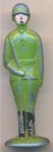 1941 - 1945 USSR Soviet Russia WWII Era Solid Tin Toy Infantry Soldier RARE - Picture 1 of 2