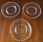 Vintage Candlewick Imperial Glass Crystal Line Bread & Butter Plates 3 Ct 6 1/4?