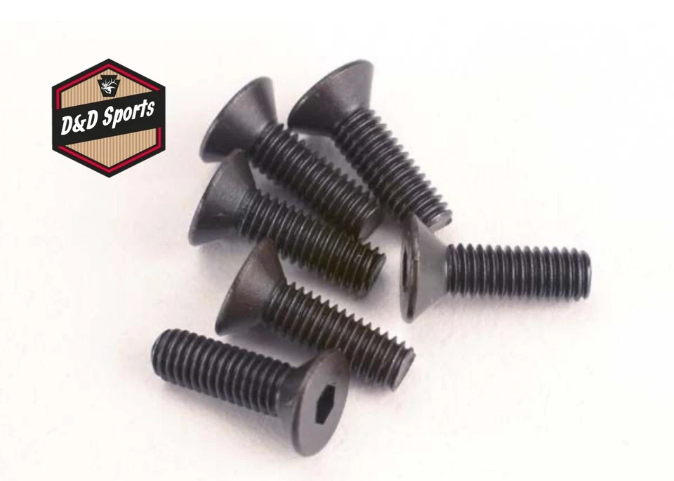 Traxxas 2551 - Screws, 3x10mm countersunk machine (6) (hex drive) - Image 1 of 1