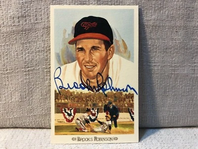 Brooks Robinson Signed Celebration Perez Steele Hall of Fame Postcard #35 - Image 1 of 3