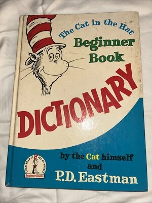 1964 The Cat in the Hat Beginner Dictionary  P.D. Eastman 1st Ed. HC vintage VG - Image 1 of 4