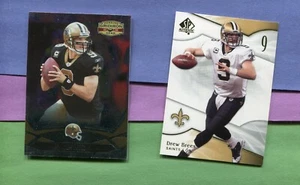 DREW BREESSNEW ORLEANS SAINTS 2008 GRIDIRON 2009 UPPERDECK SP  FOOTBALL CARD LOT - Picture 1 of 2