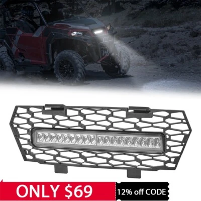 UTV Front Mesh Grill w/LED Light for 2016-2025 Polaris General 4/ XP/ XP 4 1000 - Image 1 of 4
