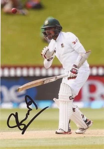 BANGLADESH: SABBIR RAHMAN SIGNED 6x4 TEST ACTION PHOTO+COA - Picture 1 of 1
