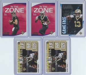 2020 Panini Score New Orleans Saints 9 Card Lot Inc. Brees, Thomas (x4), Kamara - Picture 1 of 4