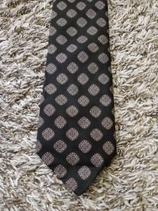 Oakton LTD Neck Tie Adult Mens Black Geometric - Picture 1 of 4