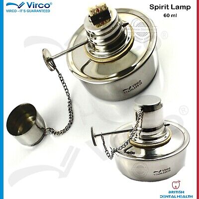 Dental Lab Jeweler Spirit/Alcohol Bunsen Burner Lamp Adjustable Woven Wick • 6.98£
