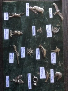 Pewter Pin Badges Brooches Country Life Birds Fish Made in U.K. up to 30% off. - Foto 1 di 2