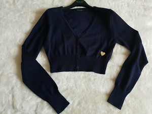 Twin-Set Simona Barbieri coprispalle cardigan blu 90%lana 10%cashmere S(40/42IT)