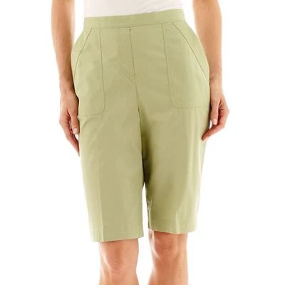Alfred Dunner Key Largo Shorts Size 8, 10 Kiwi Msrp $42.00 New   - Image 1 of 2