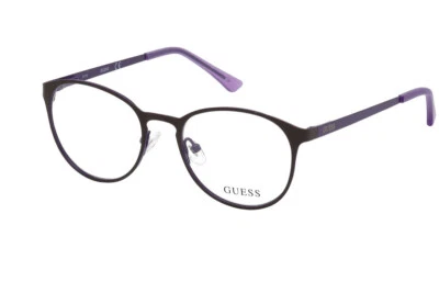 Marco óptico redondo de metal marrón 050 GUESS GU3011 47-17-135 #eyecandy  Foto 1 de 4