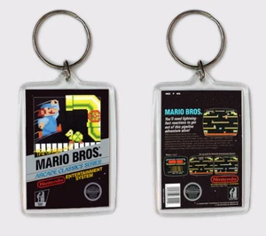 MARIO BROS NINTENDO NES LLAVERO KEYRING - Imagen 1 de 1