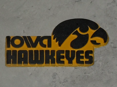 IOWA HAWKEYES Vintage College NCAA RUBBER BIG 10 TEN MAGNET Standings Board Cover