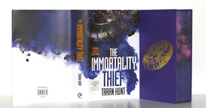 Taran Hunt SIGNED The Immortality Thief UK Goldsboro Hardcover 1st Edition Edges - Imagen 1 de 13