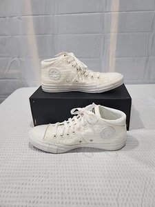 Converse All Star CTAS Madison Mid Top Beige White Shoes Sneakers Women's Sz 8.5 - Picture 1 of 10