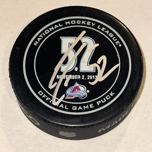 ADAM FOOTE Signed RETIREMENT Official GAME Puck Beckett BAS - Picture 1 of 3
