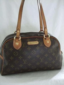 LOUIS VUITTON M95565 Montorgueil PM Shoulder Bag Monogram Leather Brown Used - Picture 1 of 10