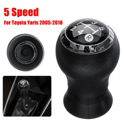 Para Toyota Yaris 2005-2010 Preto 5 Velocidades MT Botão de Mudança de Marchas Alavanca de Handebol - Imagem 1 de 4