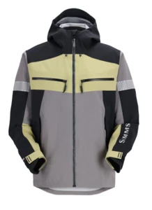SIMMS NEW $449 Mens Size Large 30k Waterproof CX Hooded Jacket Coat Shell Gray - Picture 1 of 23