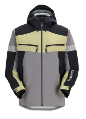 SIMMS NEW $449 Mens Size Large 30k Waterproof CX Hooded Jacket Coat Shell Gray - Image 1 of 4