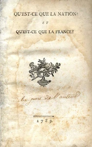 Toussaint Guiraudet: QU'EST-CE QUE LA NATION ? et QU'EST-CE QUE LA FRANCE ? 1789 - Picture 1 of 1