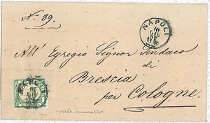 13427 PROVINCIE NAPOLETANE: Sass 17c su CIRCOLARE 1862 - Imagen 1 de 1