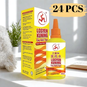 (24x 60ml) Pronto Soccorso Ferite Acriflavina Lozioni Giallo Antibatterico Tre Gambe - Foto 1 di 5