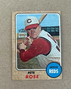 1968 Topps Baseball Pete Rose Cincinnati Reds Card #230 - Picture 1 of 2