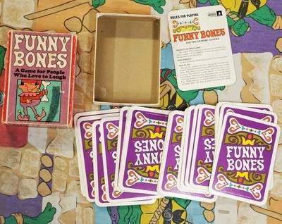 Vintage 1968 FUNNY BONES Card Game Parker Brothers Complete Family Game - Image 1 of 4