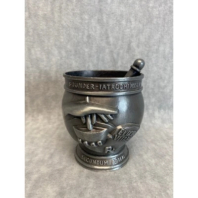 Vintage Shering 1988 Commemorative Mortar & Pestle Swiss Pharmacies Perscription - Image 1 of 4