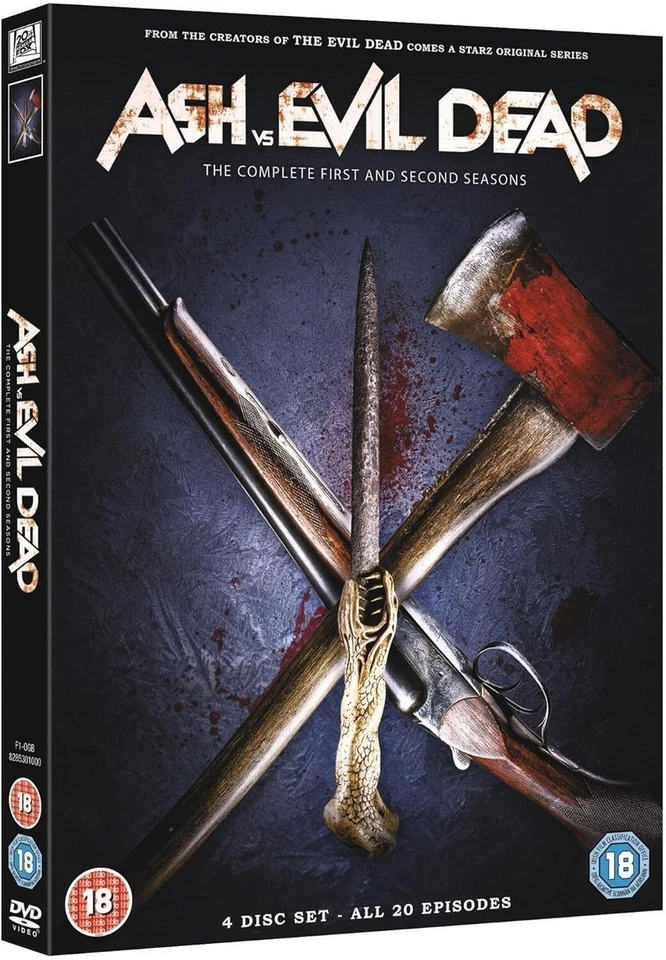 Ash vs Evil Dead - Series Season 1 + 2 - 4 DVDs with Extras - Bruce Campbell. - Image 1 of 1