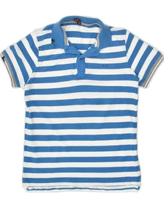 Polo ragazzo SUN68 7-8 anni blu a righe cotone AH19 - Foto 1 di 3