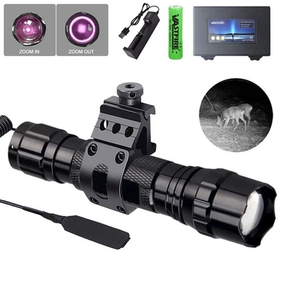 Zoombar 850nm/940nm IR Infrarot Nachtsicht Licht Taschenlampe Jagdlampe - Bild 1 von 4