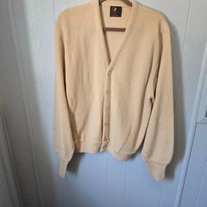 Cardigan Arnold Palmer di Robert Bruce L - Vintage, beige, stile nonno - Foto 1 di 7
