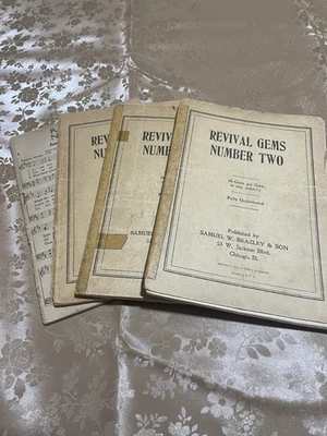 Revival Gems Number Two Gospel 1920 年代赞美诗 4 件套 见说明  — 第 1/4 张图片
