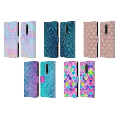 HEAD CASE DESIGNS MERMAID SCALES LEATHER BOOK WALLET CASE FOR ONEPLUS PHONES - Image 1 of 4