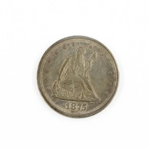 1875 20C Seated Liberty San Francisco Twenty Cent Silver US Coin NR #C707-1 - Picture 1 of 8