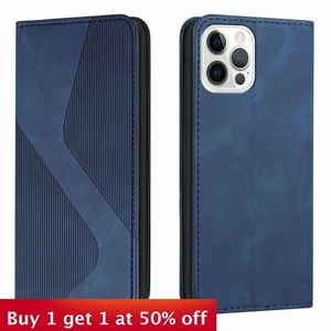 For iPhone 17 Air 17 16 Pro Max 12 15 14 13 11 XR 7 XS Phone Case wallet Leather - Picture 1 of 18