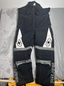 Polaris Snowmobile Bibs Mens XL Black Velocity Snow Pants Embroidered Thermolite - Picture 1 of 15