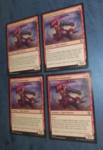 MTG 4 x Aftermath Uncommon KOLAGHAN WARMONGER NM - Imagen 1 de 1