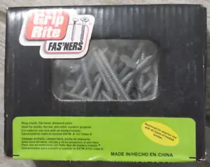 1LB Grip Rite Hot Dipped Galvanized Ring Shank Patio/Deck Nails - Picture 1 of 3