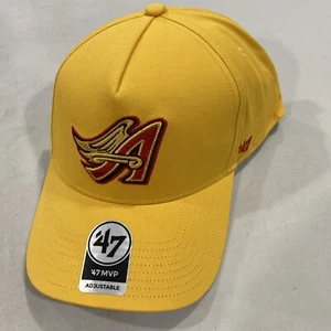 Los Angeles Angels Cooperstown MLB Gold Sure Shot MVP Adjustable Hat - Picture 1 of 4